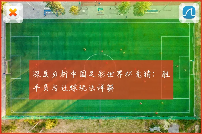 深度分析中国足彩世界杯竞猜：胜平负与让球玩法详解